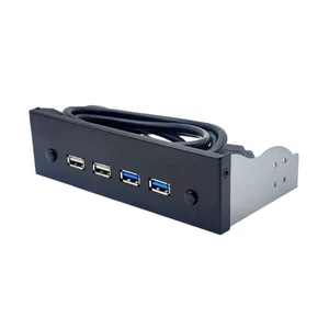 USB 3.0 Front Panel for Desktop 5.25" CD-ROM Drive Bay USB3.0 19Pin USB2.0 Hub - Bild 1 von 8