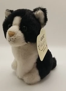 Ganz Classics Collection Black White Kitty Kitten Cat Plush Doll Toy H11931 5" - Picture 1 of 12