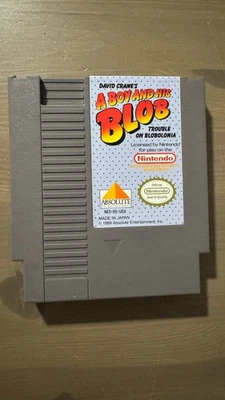 A Boy And His Blob Nintendo NES Adventure Game 1990 TESTED WORKS! by David Crane - Image 1 of 4