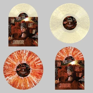 Taylor Swift The Life Of A Show Girl Champagne Red Lights Vinyl Pair Set Presale - Picture 1 of 5