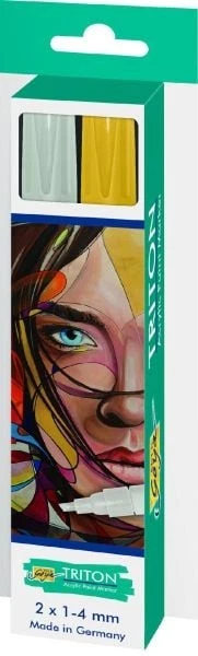 Kreul Triton Acrylic Paint Marker 2er Set Pinsel & Stifte