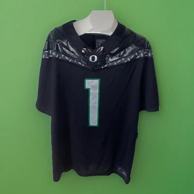 NWT Nike Black OREGON DUCKS Wings & Chrome MEN'S #1 Jersey 2024 XXL AMAZING! - Image 1 of 4