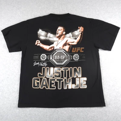 UFC MMA Fighter Champion Cotton Tee Shirt Size L Justin Gaethje T-Shirt Mens - Image 1 of 4