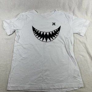Hurley Youth Boy’s T-Shirt Size Large Black Shark Bite Pocket Tee 12-13 Years - Picture 1 of 6
