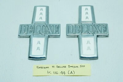 Ajuste para DATSUN 510 BLUEBIRD SSS DELUXE guardabarros emblema lateral 1 par nueva réplica de copia Foto 1 de 4