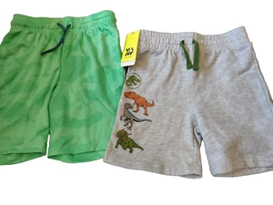 All in Motion Green Shorts and  Jurassic World  S 6-7 lot of 2 Shorts - Picture 1 of 10