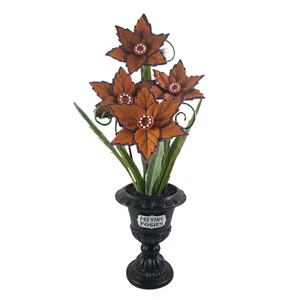 Orange Beute Posies mittlere Kunstpflanze Halloween 2020 Hyde & Eek Target - Bild 1 von 1