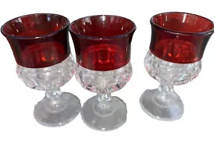 Antique Early 1900's Red Ruby Flash Souvenir Glass(3) - Picture 1 of 1