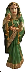 Handmade India Bride Porcelain Figurine Doll - Picture 1 of 8