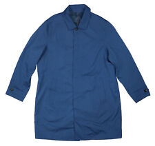 Alfani Macintosh Button Front Outerwear Overcoat Men's Jacket XL NWT Blue Nite