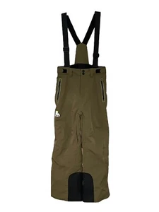 ZARA KIDS UNISEX SKI SNOW Pants Bibs With Shoulder Straps Green Size 11-12 - Picture 1 of 19