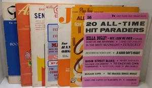 Lot Of 7 VTG Organ Music Sheet Music Academy Award Hit Parade Shindig Good Easy  - Picture 1 of 23