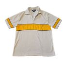 Vintage Vanderbilt Mens V-Neck Polo Stripe Rare Shirt Size M 