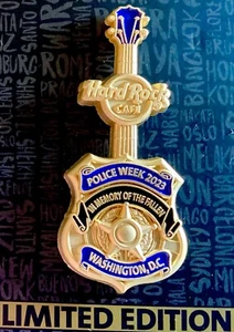 2023 HARD ROCK CAFE WASHINGTON DC 3D SEMANA POLICIAL EN MEMORIA DE LOS CAÍDOS LE PIN - Imagen 1 de 2