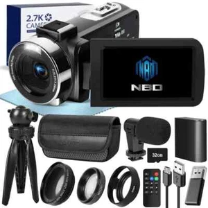 NBD Video Camera 2.7K 42MP 18X Recorder with 32GB TF Remote Control For Beginner - Picture 1 of 7