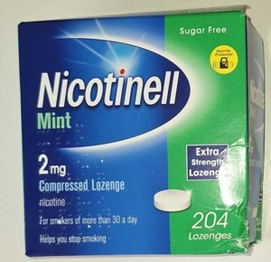 Nicotinell Mint Flavour 2mg Nicotine Quit Smoking Aid 204 Lozenge EXP 05/25 - Picture 1 of 2