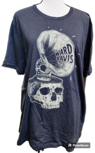 WARD DAVIS T-Shirt schwarz Gr. XL Country Musik Band Totenkopf Plattenspieler schwarz - Bild 1 von 6