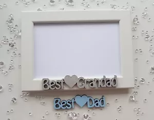 Bilderrahmen Weihnachten Geburtstag Geschenk personalisiert Bester Papa Papa Opa - Bild 1 von 6