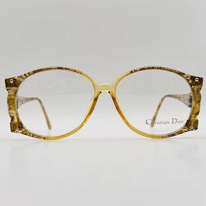 Christian Dior Eyeglasses Women Oval Brown Gold Vintage 80S Mod. 2575 NOS - Picture 1 of 12