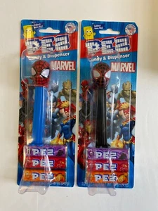 Marvel Pez ~ Spiderman und Miles Morales schwarze Spinne Superheld - Bild 1 von 1