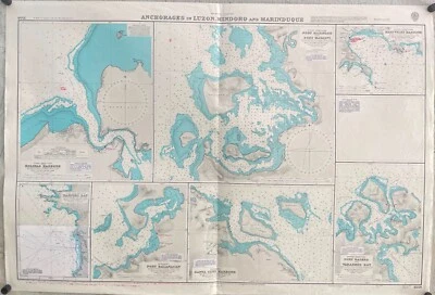 Admiralty 3559 ANCHORAGES IN LUZON MINDORO AND MARINDUQUE Genius Map Chart - Image 1 of 4