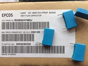 Metal film polyprop cap B32652-A7682J Epcos 6.8nf 1250v 5%    10 PIECES    Z1169 - Picture 1 of 1