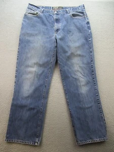 VTG Structure Jeans Men 40x34 Blue Straight Leg Relaxed Fit Dark Rinse Baggy Y2K - Picture 1 of 9
