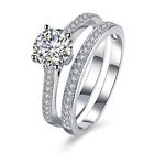 Fine Silver Wedding  Rings Jewelry Finger Aaa Zirconia Rings For Women 9101