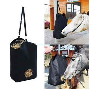 1x Hay Feeder Bag 1 Holes Hanging Hay Feeder Horse Hay Bag for Sheep Goat Cattle - Picture 1 of 13