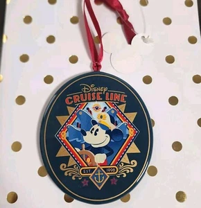Disney Cruise Line DCL Capitán Mickey Mouse Ornamento Cerámico NUEVO - Imagen 1 de 3