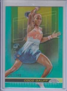2024 Topps Chrome Tennis Coco Gauff /399 Aqua Refractor Mint - Picture 1 of 1