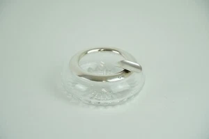 ** kleiner Glas Aschenbecher, 800er Silber ** - Bild 1 von 7