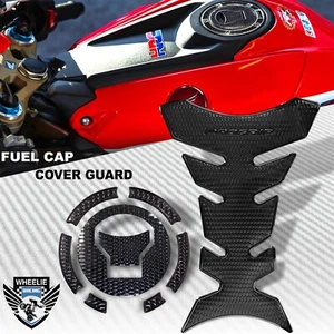 PERFORATED BLACK PRO GRIP FUEL TANK PAD+GAS CAP COVER 13-18 CB/CBR 500/650F/CBF - Picture 1 of 9