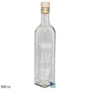 BOTTIGLIA MARY 500 CC IN VETRO CON TAPPO IN SILICONE PER LIQUORI LIMONCELLO - Foto 1 di 1