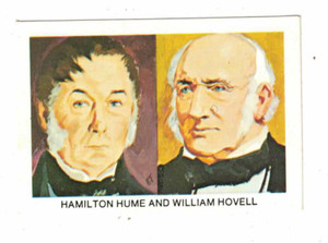 Tip Top Sunblest 1974 Explorer Card No. 11 Hamilton Hume & William Hovell