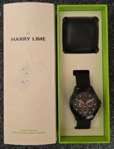 Harry Lime Smart Watch And Wireless Earbud Set - Black - Picture 1 of 4