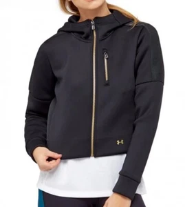 UNDER ARMOUR PERPETUAL SPACER JACKET WOMENS BLACK - Picture 1 of 2