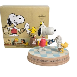 Figura Hallmark Peanuts Gallery A Cup Of Kindness 2011 Snoopy Woodstock - Imagen 1 de 12