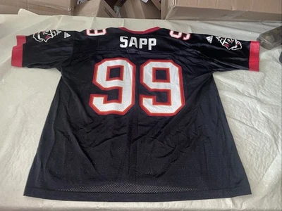 Black Warren Sapp TAMPA BAY BUCCANEERS Adidas JERSEY Clean Mens Xl Vintage 90s - Image 1 of 4