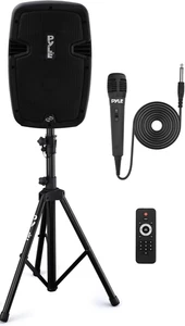 Pyle PPHP849KT Sistema di altoparlanti PA Bluetooth 350 W con supporti microfono telecomando USB AUX - Foto 1 di 5