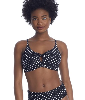 Top de natación de bikini con aros Sunsets BLACK DOT Kauai, EE. UU. 34D/36C Foto 1 de 4