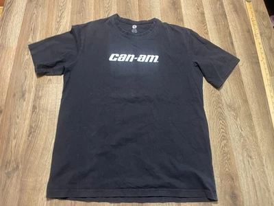 Camisa BRP, para hombre talla XL, negro blanco, estampado Can-am Foto 1 de 4