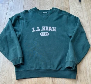 Vintage L.L. Sudadera Bean Hombre Pequeña Verde 1912 Logo Cuello Redondo Retro - Imagen 1 de 6