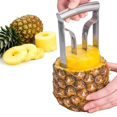 Ananasschneider Ananas Entkerner Schäler Ananasteiler Zerkleinerer Edelstahl - Bild 1 von 4
