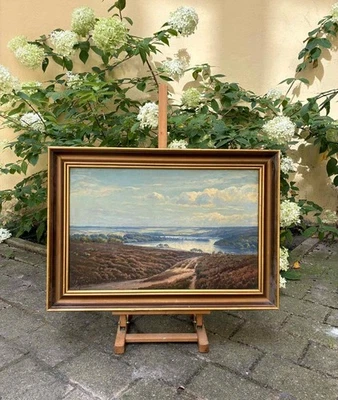 Cilio-Jensen (German, 1876). Summer Light on the Silkeborg Hills. 1920s. - Image 1 of 4