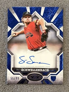 2025 Topps Tier One Spencer Schwellenbach #BOA-SS Blue Foil Rookie Auto /99 RC - Picture 1 of 1