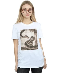 Disney Women's The Jungle Book Retro Poster Boyfriend Fit T-Shirt - Picture 1 of 13