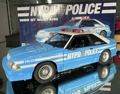 1/18 GMP 1988 Ford Mustang GT NYPD Police EXTREMELY RARE Very Hard To Find! - Image 1 of 4