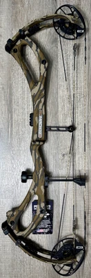 PSE Mach 33 EC2 Right Hand 60LB Mossy Oak Bottomland Carbon Bow New - Image 1 of 2