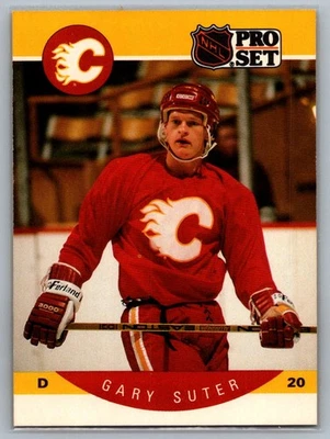 1990-91 Pro Set #46 Gary Suter - Image 1 of 2